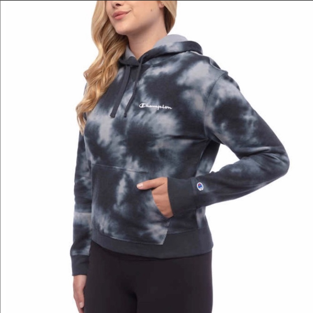 NWT CHAMPION Tie Dye Hooded Sweatshirt - Picture 3 of 4